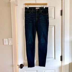 Madewell 9" Mid-Rise Skinny Jeans in Larkspur Wash